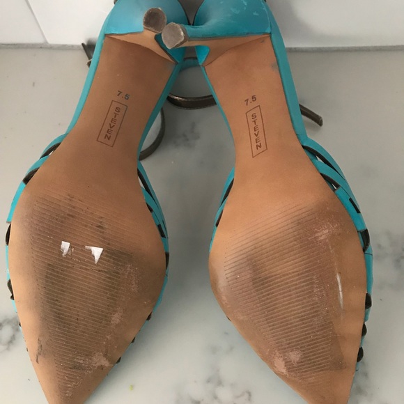 Steve Madden Turquoise Heels - Picture 4 of 4